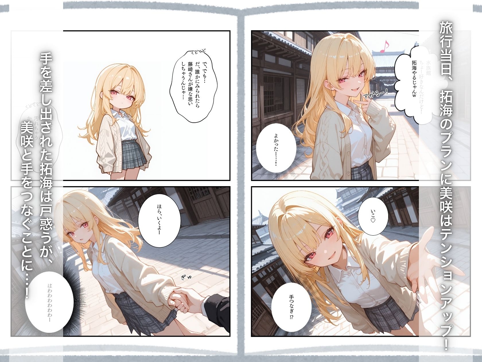 修学旅行2―好きだった一軍ギャルに、女子部屋に誘われ迫られた話。 サンプル3ページ目