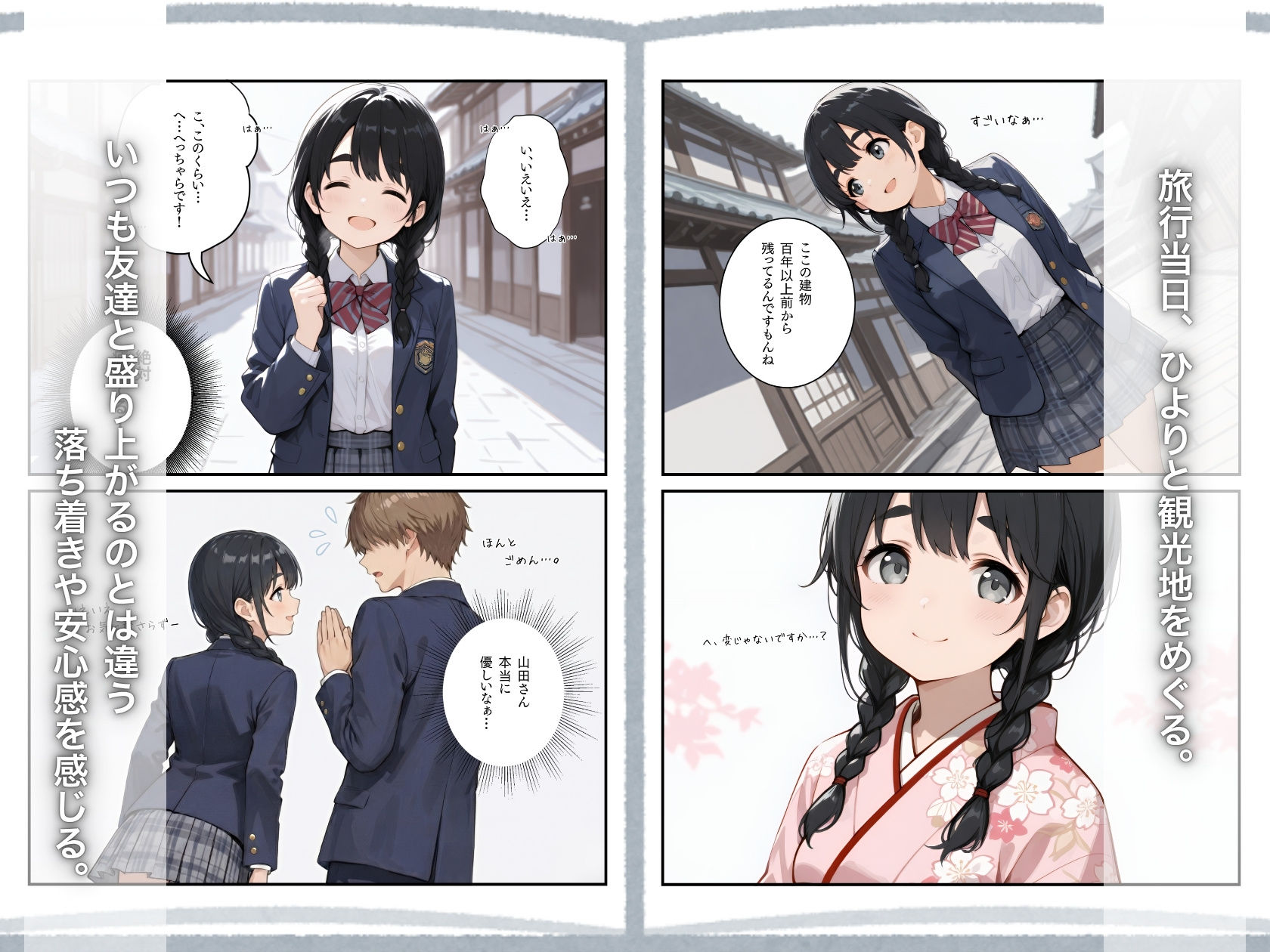 修学旅行3―最初は気にも留めなかった地味な子に、いつの間にか惹かれていた話。 サンプル3ページ目