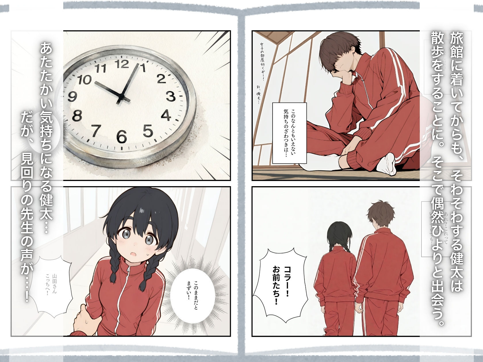 修学旅行3―最初は気にも留めなかった地味な子に、いつの間にか惹かれていた話。 サンプル5ページ目