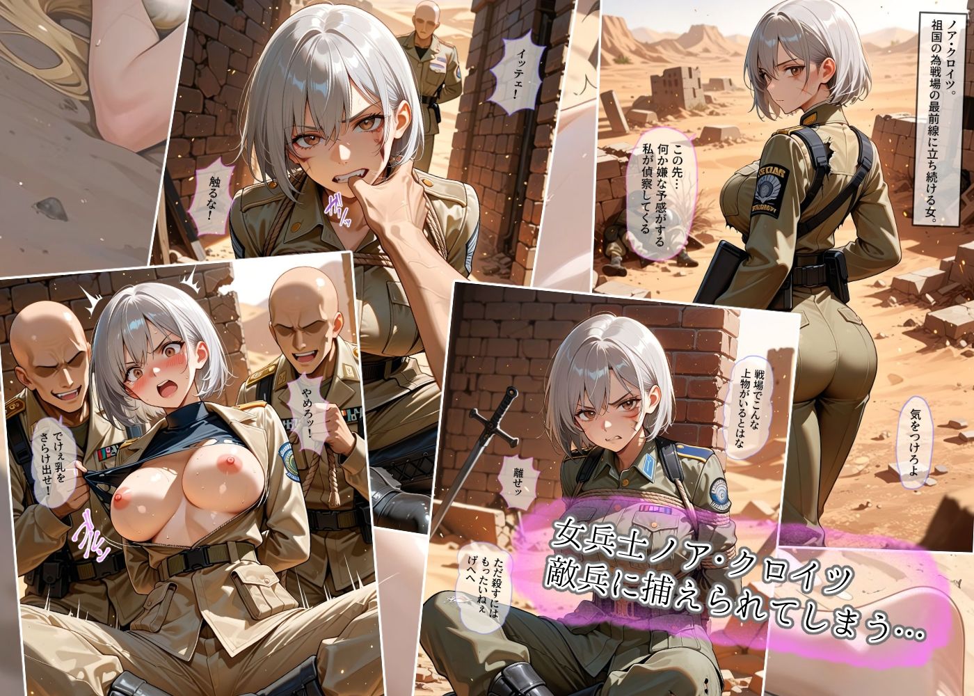 戦場の二重奏〜性処理看護師と女兵士の屈服〜 サンプル6ページ目