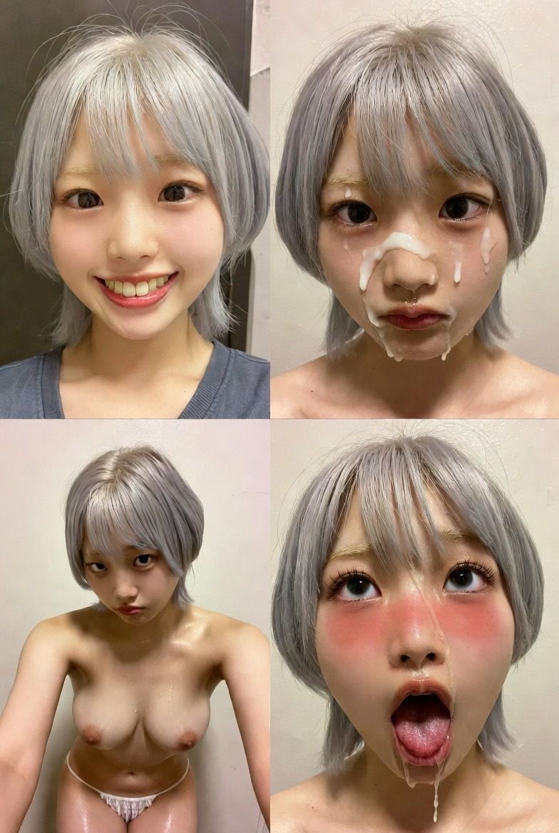 アへ顔 イキ顔 顔射 ビフォーアフター サンプル9ページ目