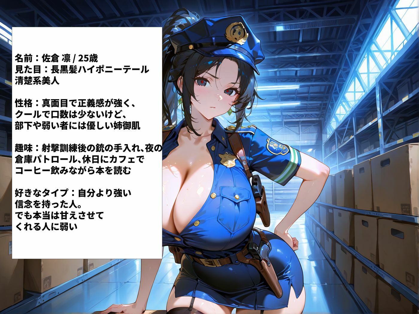 爆乳女警察官を勤務中にハメまくった一部始終 サンプル1ページ目