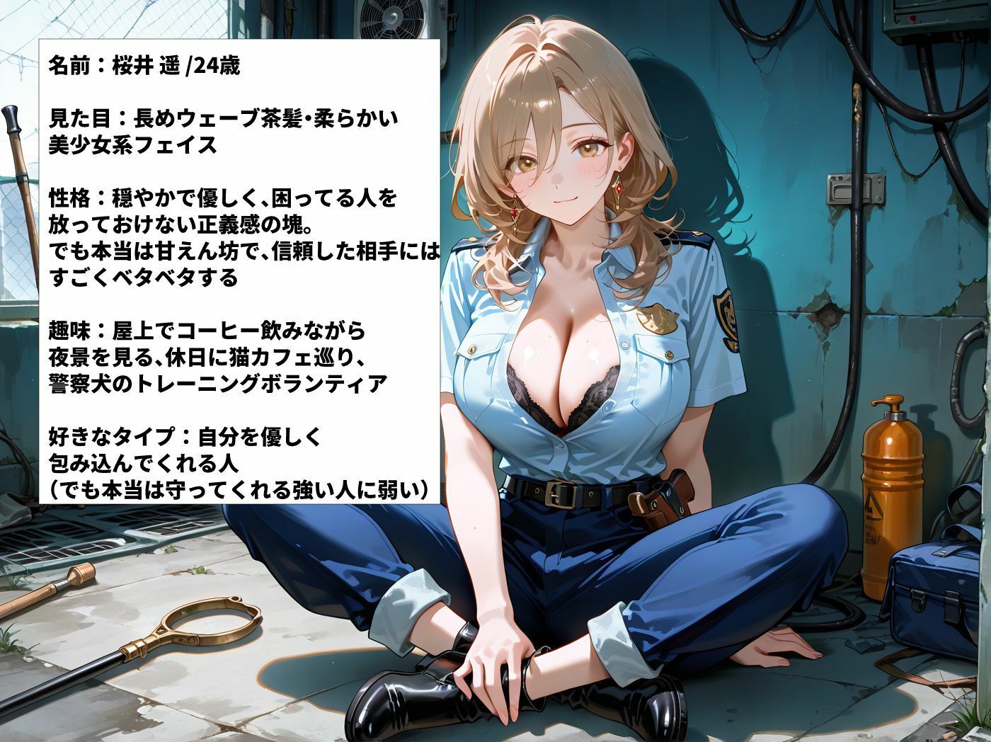 爆乳女警察官を勤務中にハメまくった一部始終 サンプル7ページ目