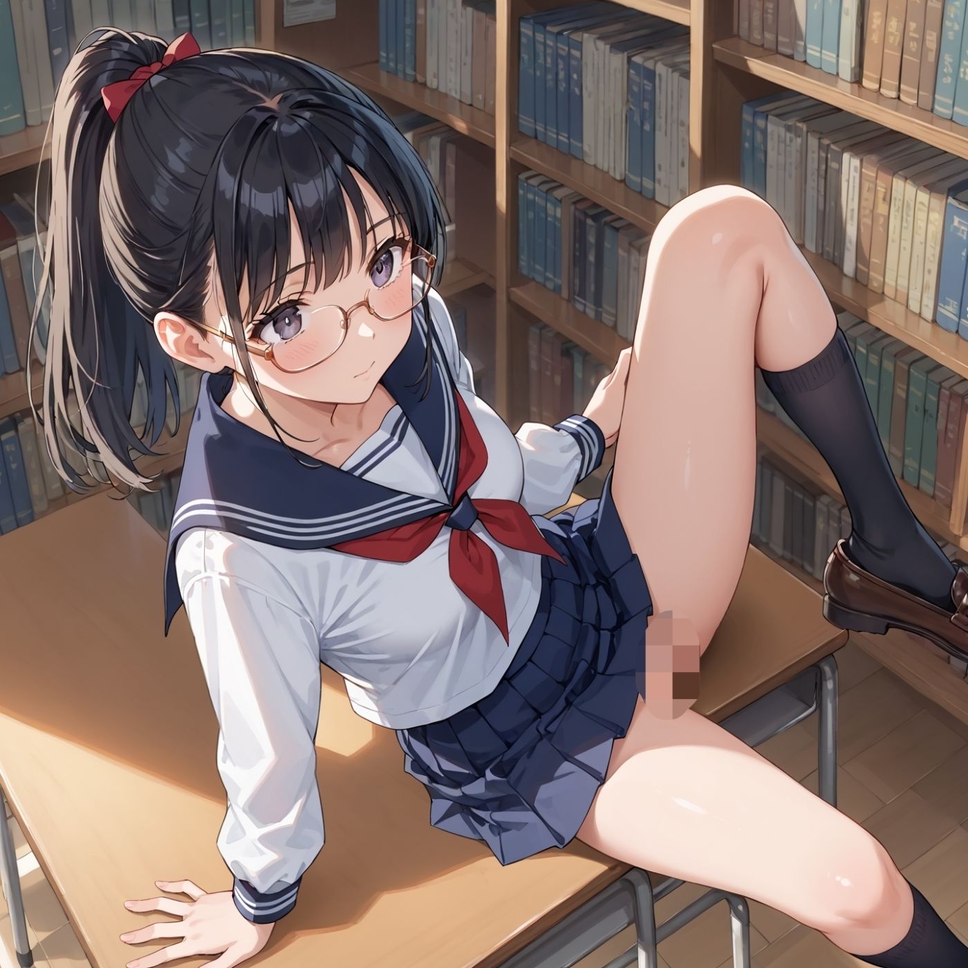 学園性活！図書委員と官能的な秘め事4【メガネ美少女の厳選CG367枚収録】 サンプル2ページ目