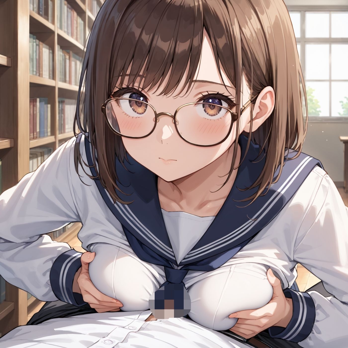 学園性活！図書委員と官能的な秘め事4【メガネ美少女の厳選CG367枚収録】 サンプル7ページ目