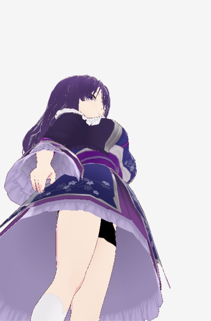 和柄の洋風ドレスの巨乳美女（セリフなし  3DCGモデル  イラスト集） サンプル1ページ目