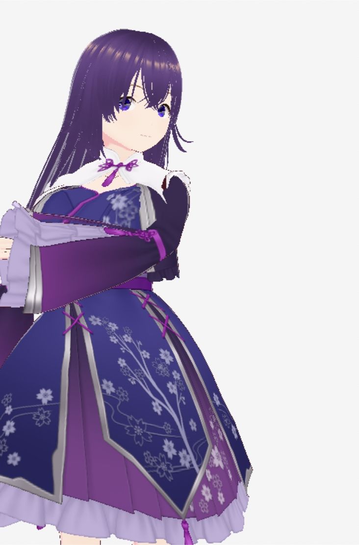 和柄の洋風ドレスの巨乳美女（セリフなし  3DCGモデル  イラスト集） サンプル6ページ目