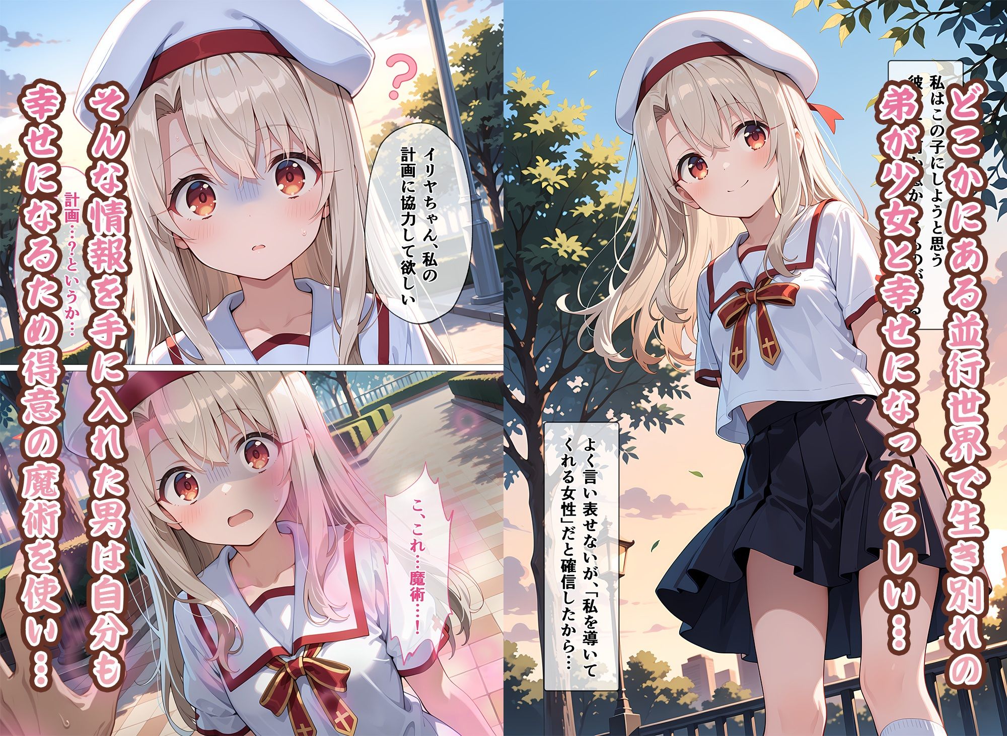魔法少女母になる2 〜イ〇ヤスフィール・フ〇ン・ア〇ンツベ〇ン〜 サンプル1ページ目
