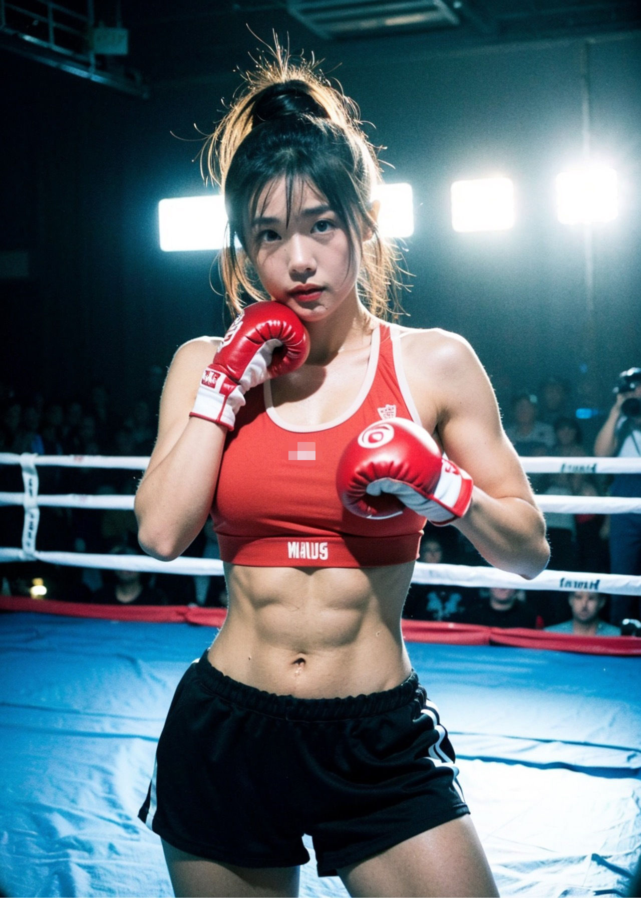 AIモデル  虎谷カレン  拳闘姫伝 サンプル8ページ目
