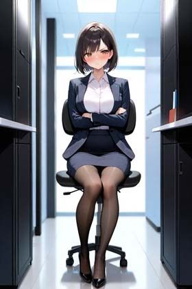 会社で黒タイツのOLと二人きりになったら、フェラされまくった話 サンプル1ページ目