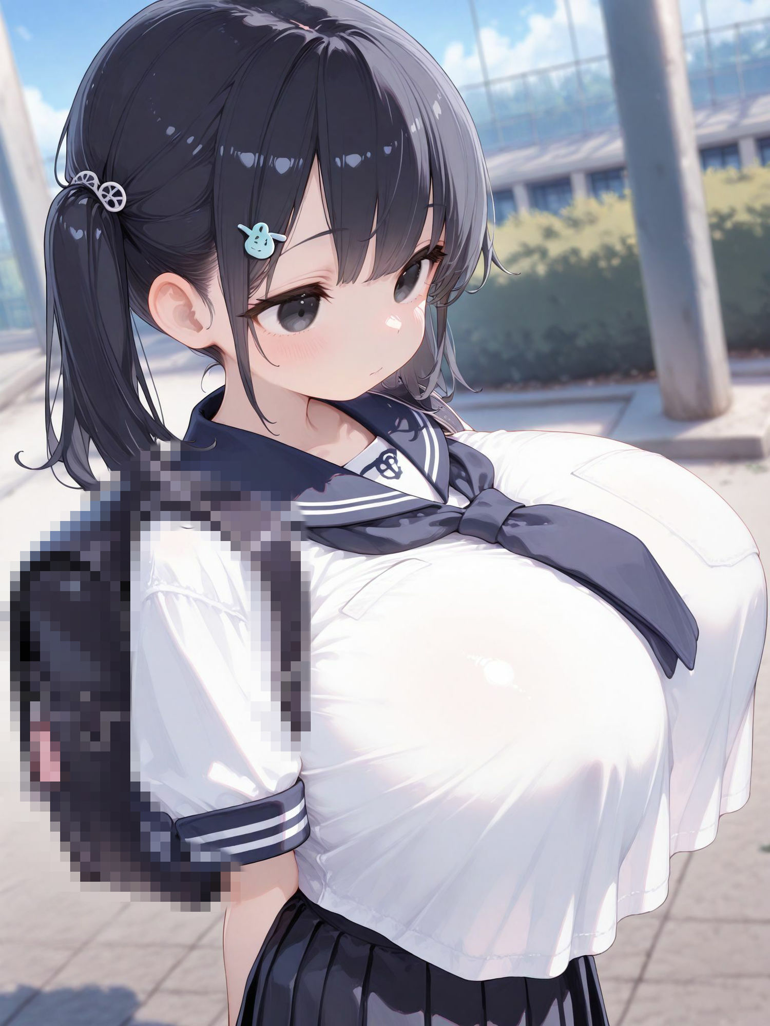 巨乳制服少女動画像集 サンプル1ページ目