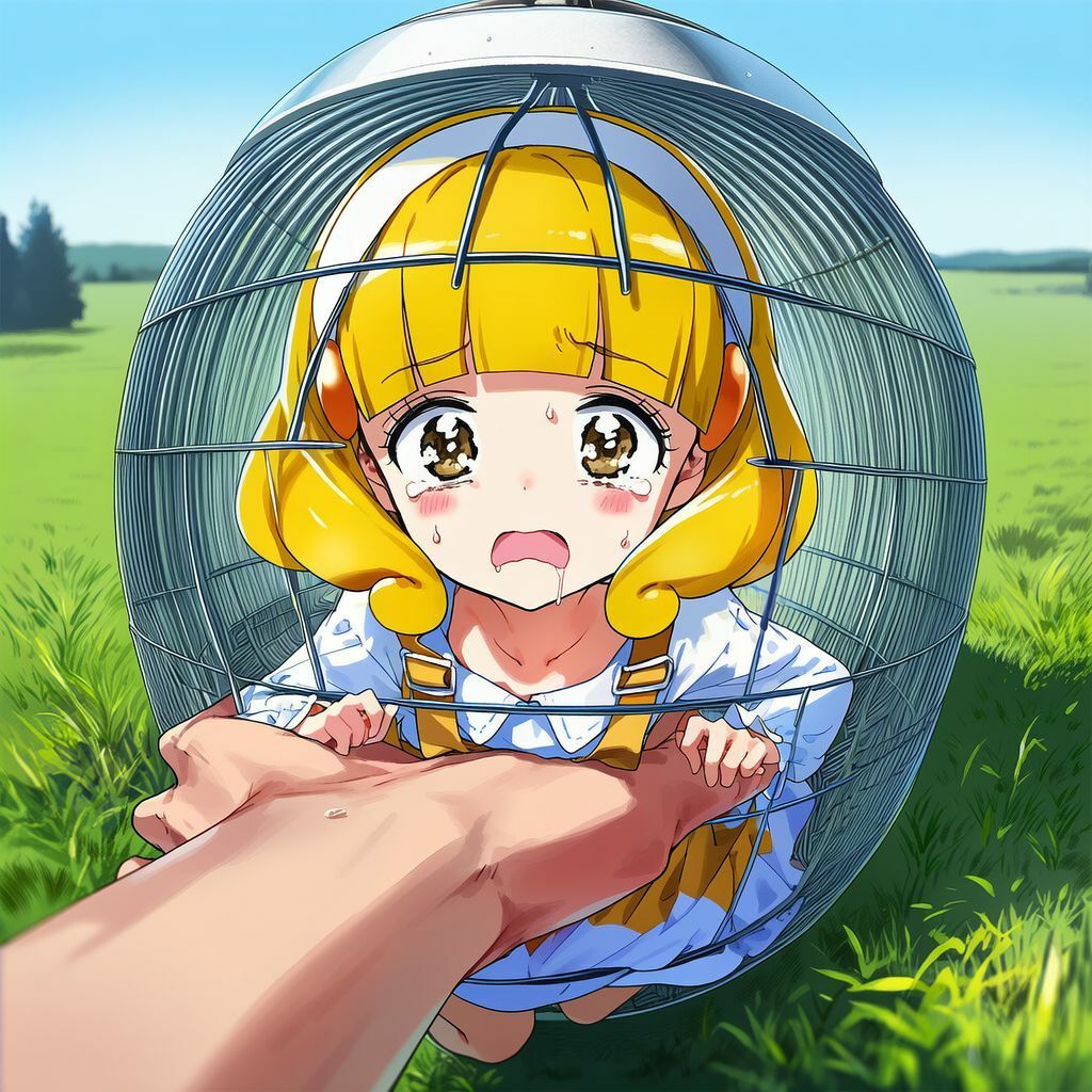 キュ〇・ピ〇ス（黄〇や〇い） 緊縛・拘束・小人化CG集 サンプル3ページ目