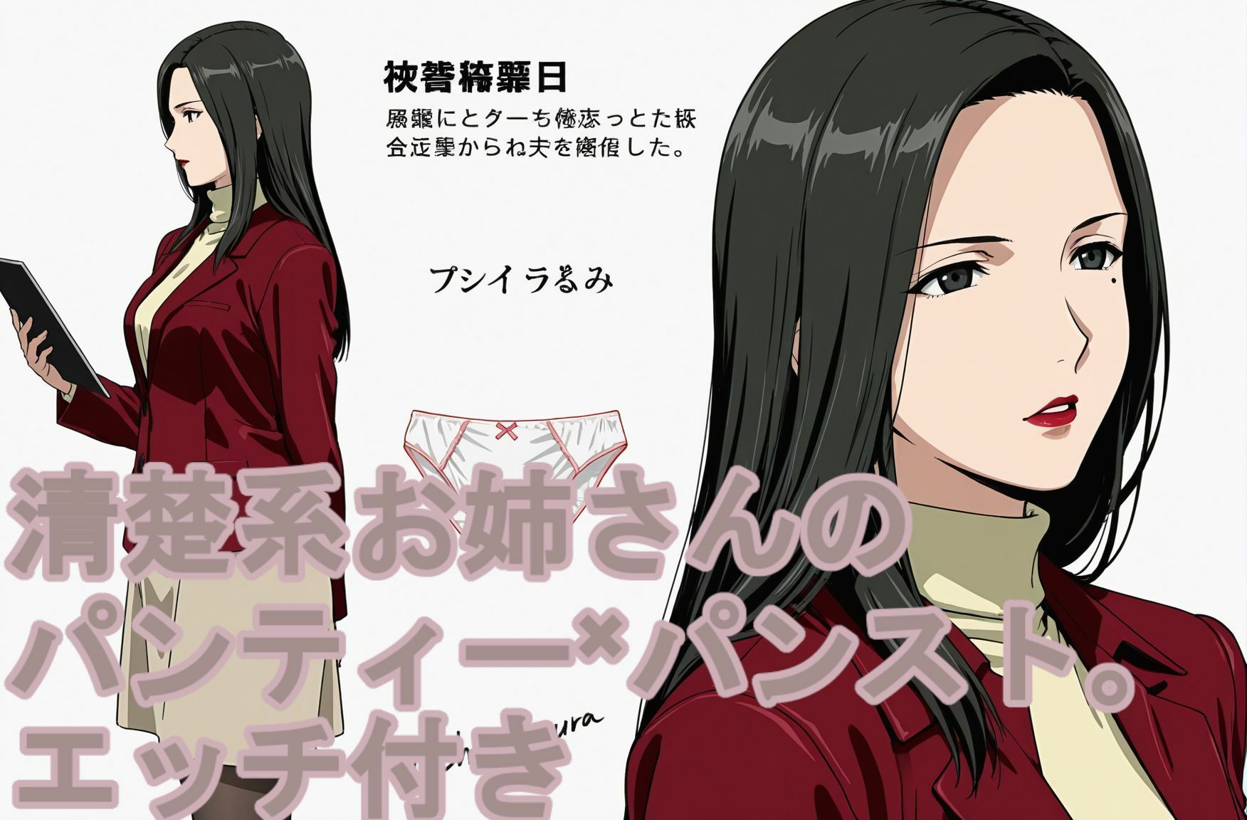 清楚系お姉さんのパンティ×パンスト。エッチ付き サンプル1ページ目