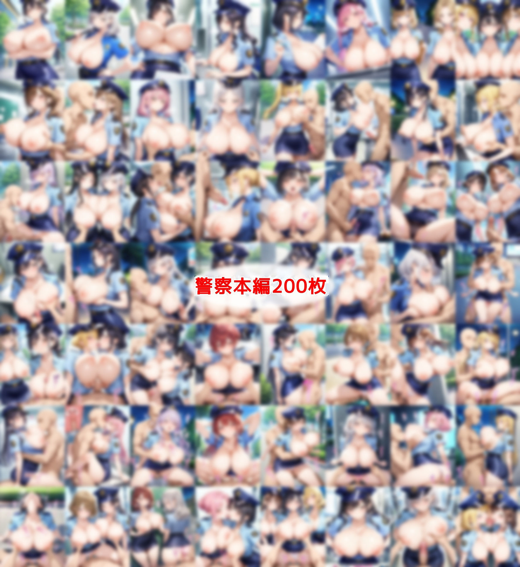 おっぱい丸出しOL＆警察Wセット サンプル2ページ目