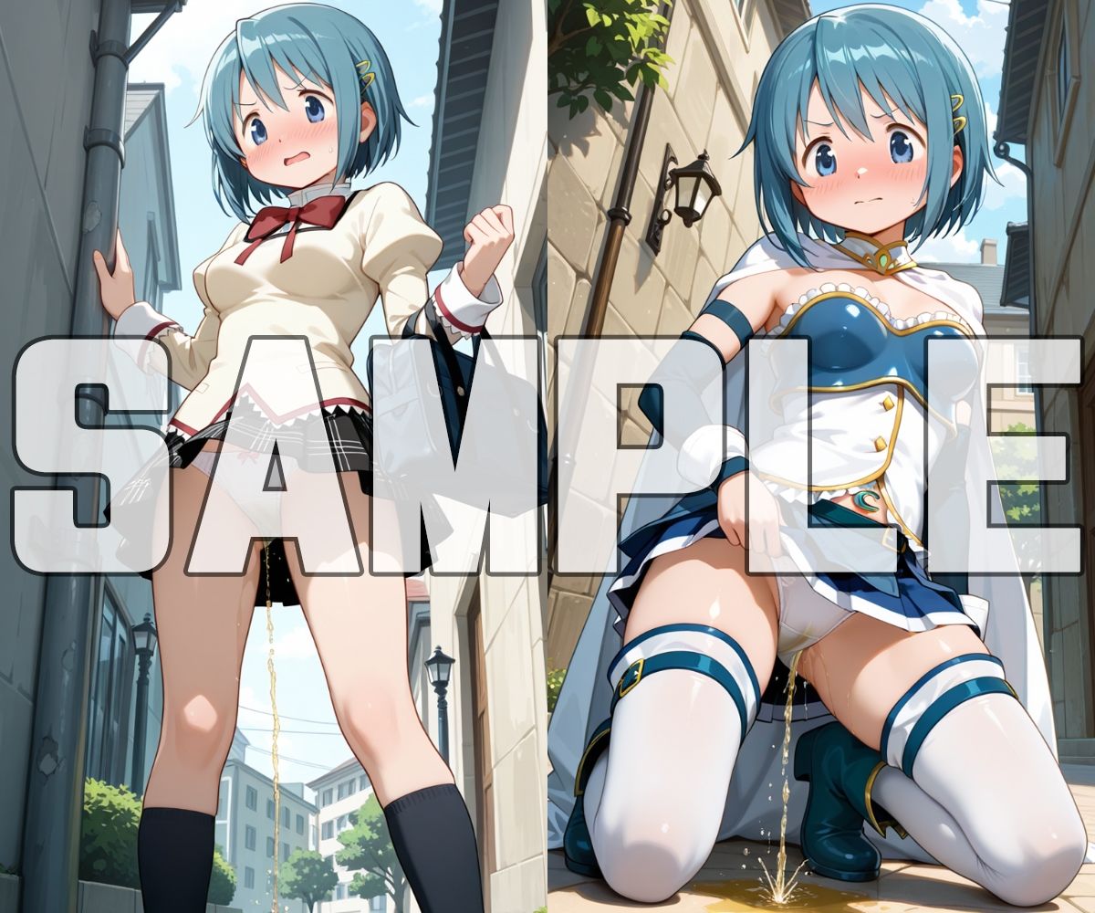 おしっこお漏らしチャレンジ【魔法少女ま〇か☆マ〇カ編】 サンプル3ページ目