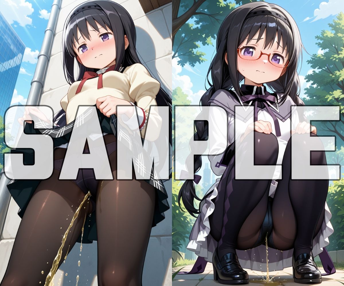 おしっこお漏らしチャレンジ【魔法少女ま〇か☆マ〇カ編】 サンプル7ページ目