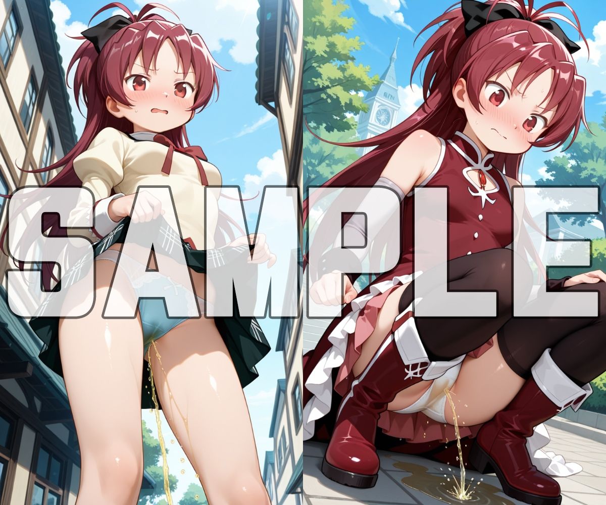 おしっこお漏らしチャレンジ【魔法少女ま〇か☆マ〇カ編】 サンプル9ページ目