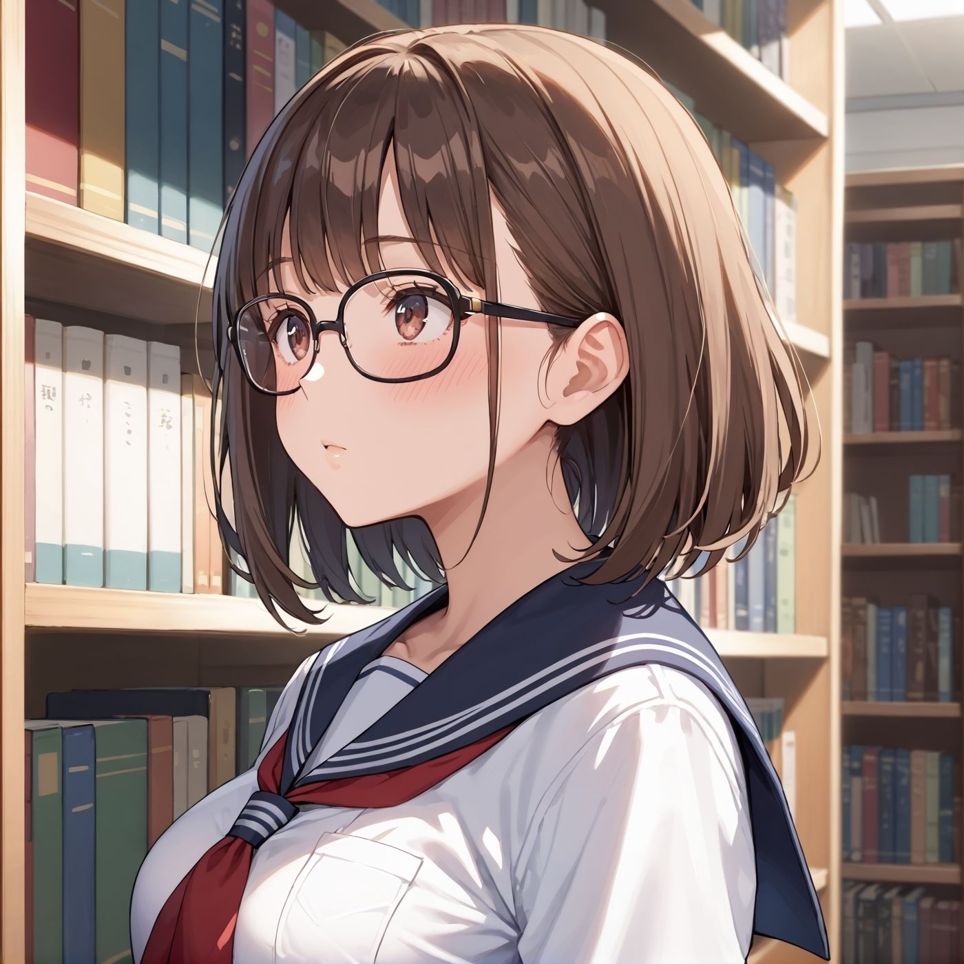 学園性活！図書委員と官能的な秘め事5【メガネ美少女の厳選CG400枚収録】 サンプル5ページ目