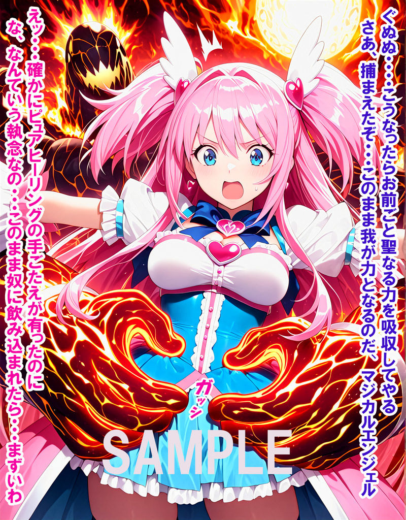 敵と戦いピンチになる魔法少女 Vol6 サンプル3ページ目