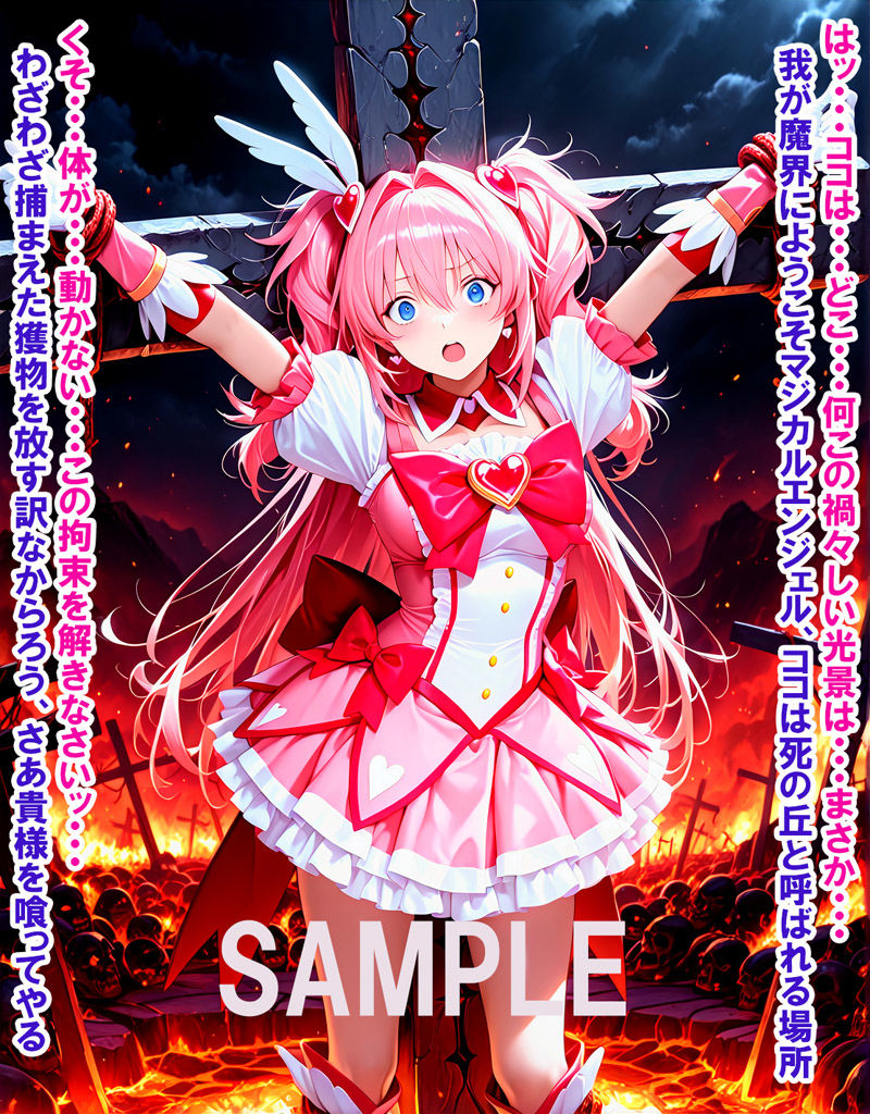 敵と戦いピンチになる魔法少女 Vol6 サンプル5ページ目