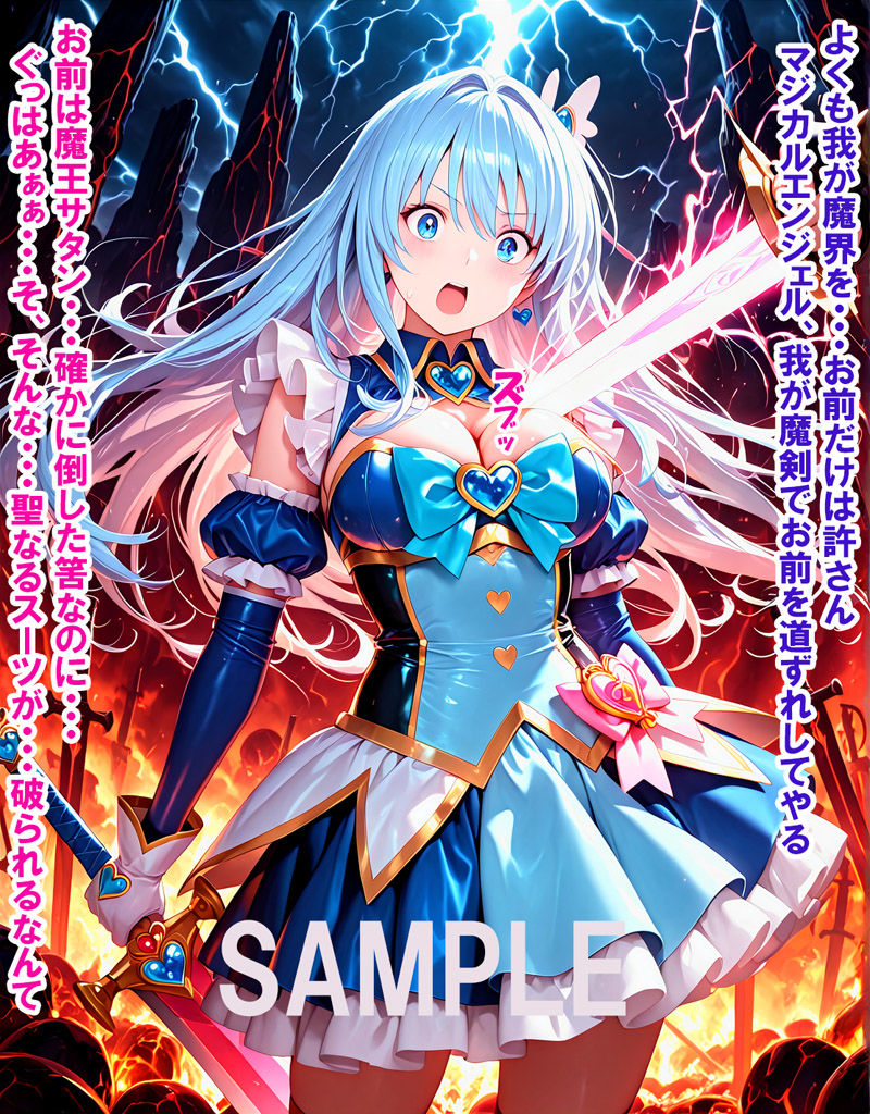 敵と戦いピンチになる魔法少女 Vol6 サンプル6ページ目