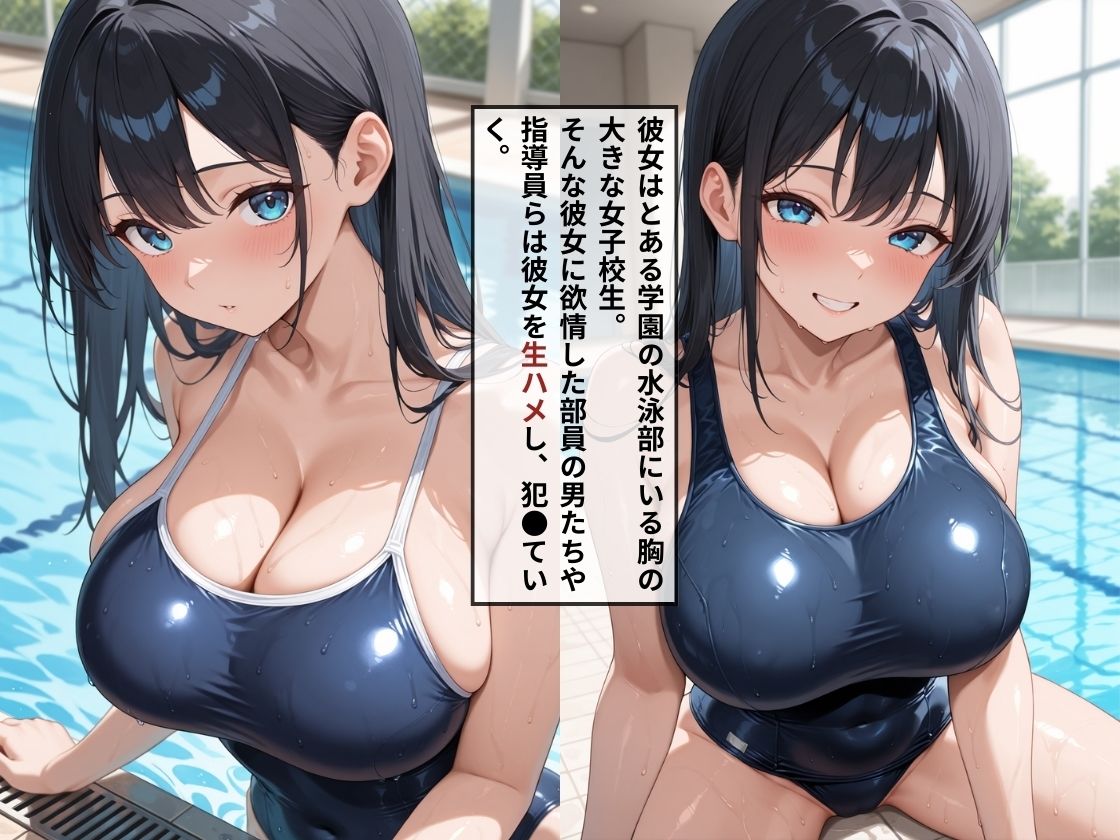 女子校生が生ハメされ快楽堕ち〜スクール水着編〜 サンプル1ページ目