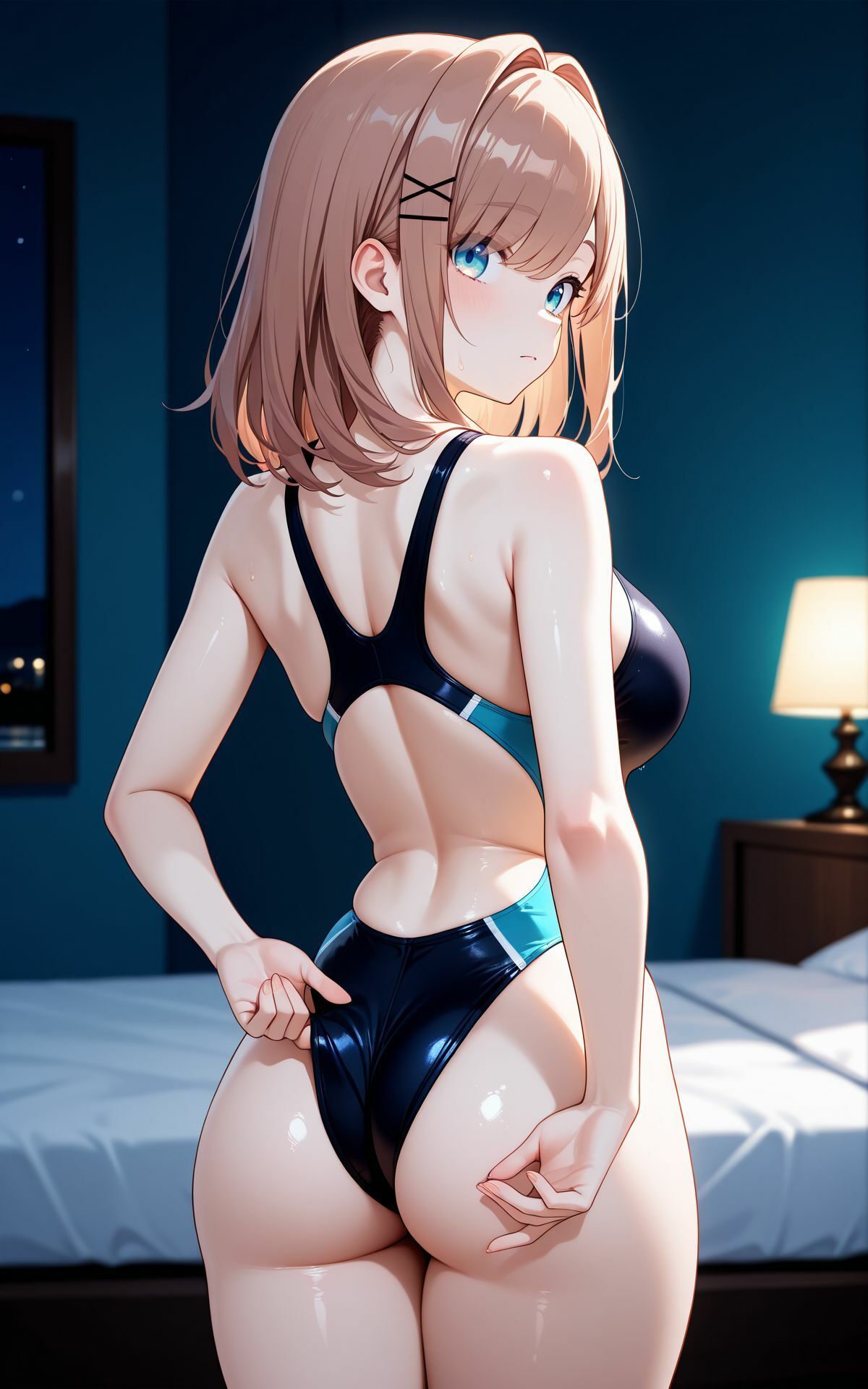 競泳水着部 鈴◯◯る編 サンプル1ページ目