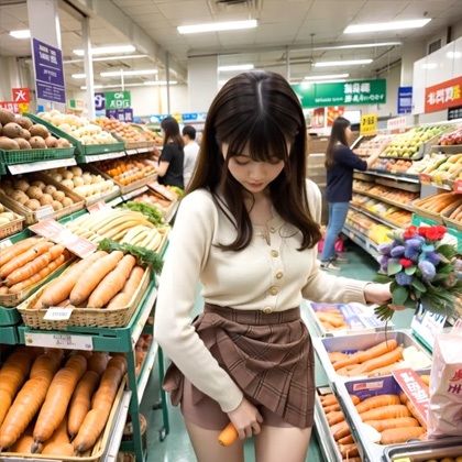 【動画】変態美女！買い物中にオナニーしているの！？ サンプル4ページ目