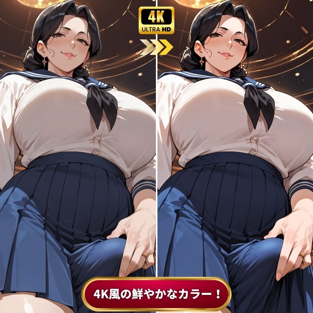 ふたなり熟女セーラー服クラブで寝取られた話〜女性視点〜【4Kエロアニメ＋フルカラーエロ漫画＋イラスト作品集・詰め込み豪華パック】 サンプル10ページ目