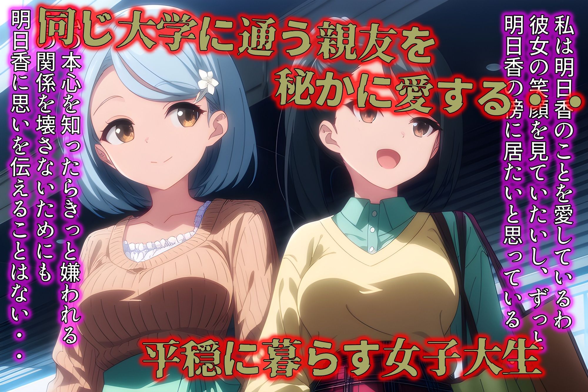 ふたなり搾精地獄 --国家のために人柱となる百合カップル-- サンプル1ページ目