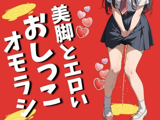 美脚とエロいおしっこお漏らし（50枚）