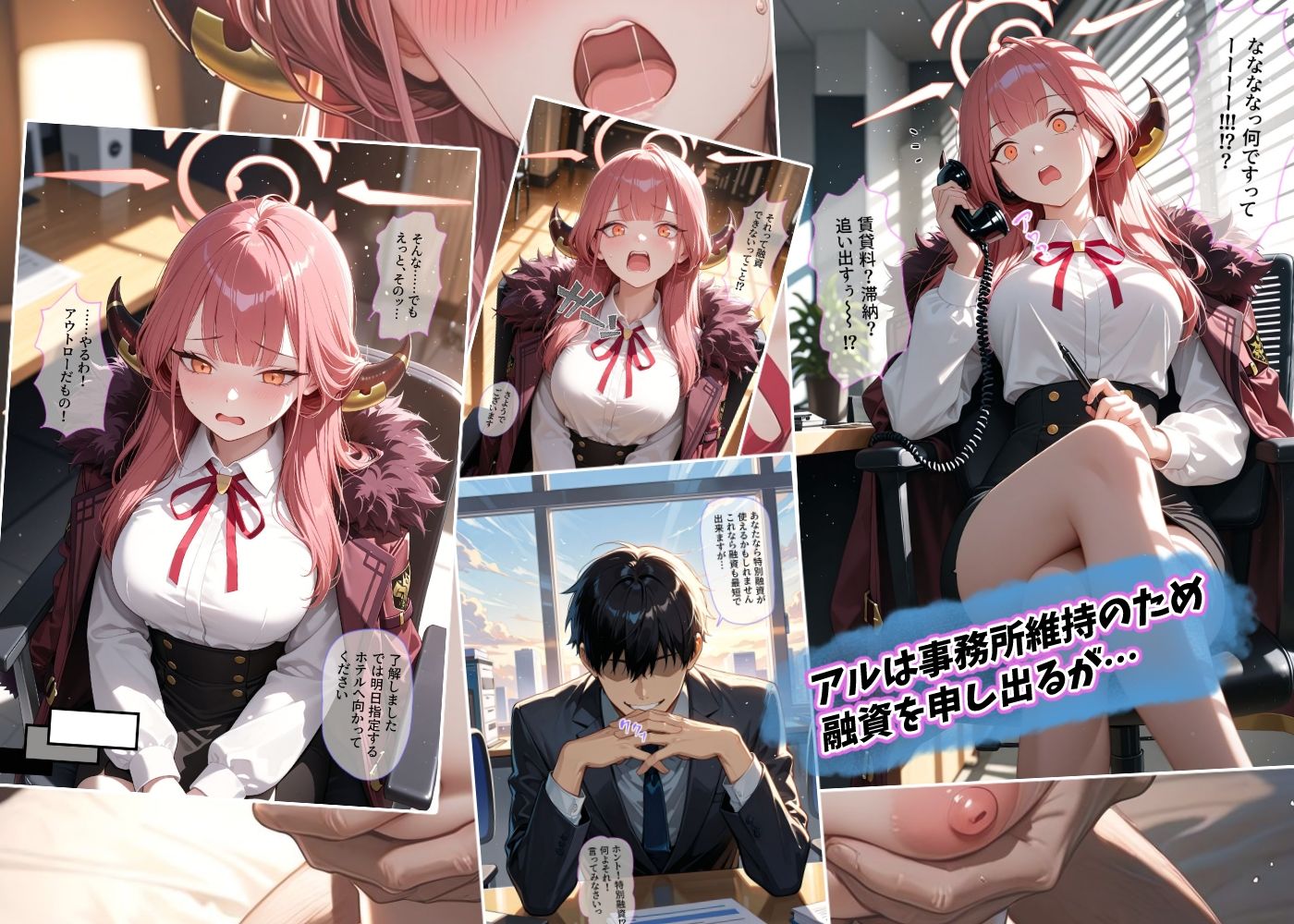 ブルーアーカイブ〜敗北金融地獄〜 サンプル7ページ目