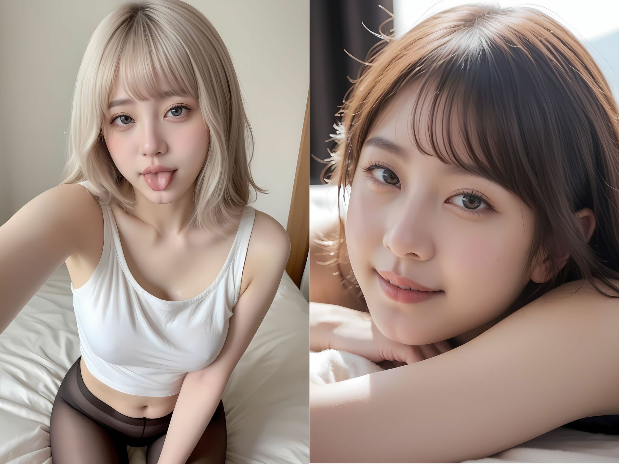 清楚に見えて、実はヤバい。― 小悪魔ヒロインの誘惑AIリアルCG集 サンプル9ページ目