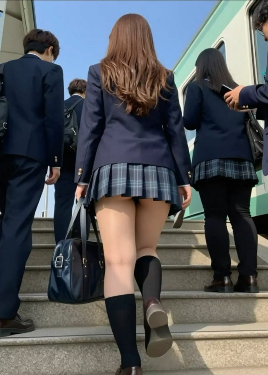 狙われた女子●生  壊された日常  電車内乱交 サンプル4ページ目