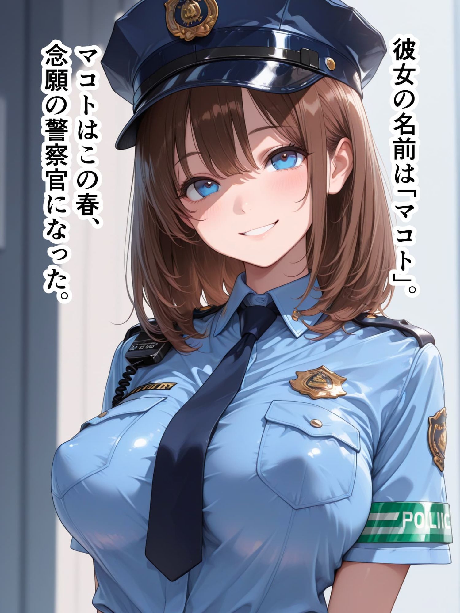 【漫画/NTR】正義の身代わり公務 140P 〜新人女警・真琴。彼氏の目前で犯人に堕ちる絶望の記録〜 サンプル1ページ目