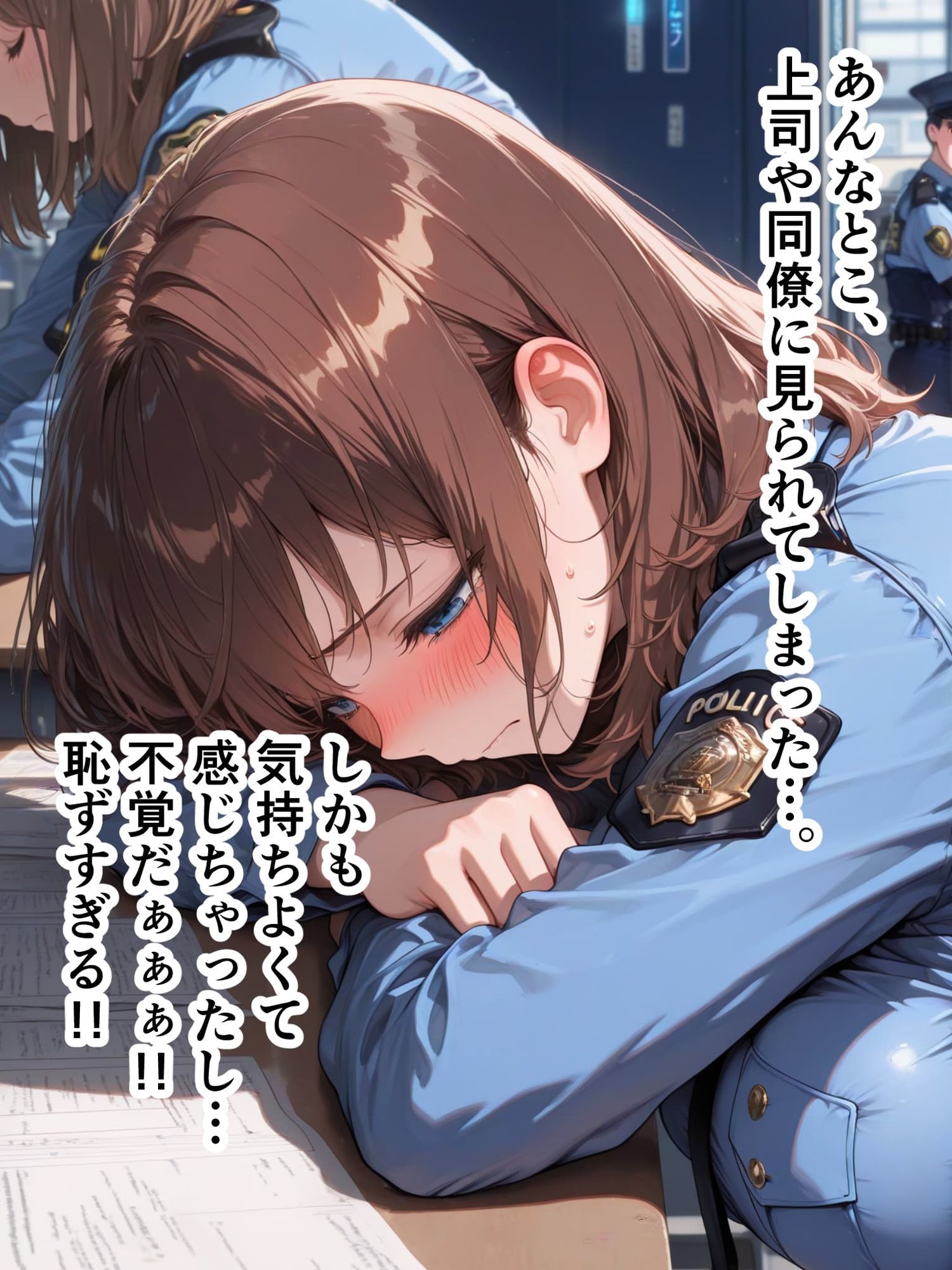 【漫画/NTR】正義の身代わり公務 140P 〜新人女警・真琴。彼氏の目前で犯人に堕ちる絶望の記録〜 サンプル6ページ目