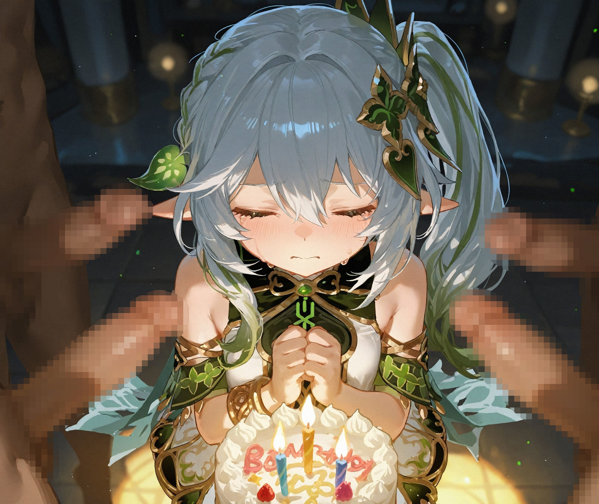 【CG481枚＋動画13本】淫神誕祭――自ら肉便器となる◯神，子民に捧げる無制限中出し輪●祭 サンプル1ページ目