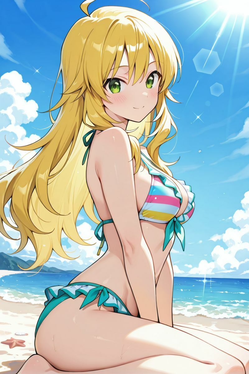 アイドル○スター  水着に着替えたら サンプル1ページ目