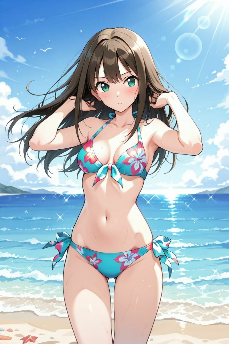 アイドル○スター  水着に着替えたら サンプル4ページ目
