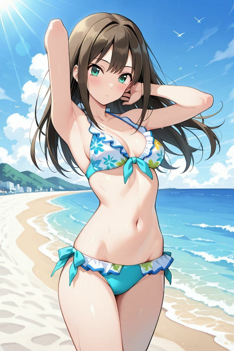 アイドル○スター  水着に着替えたら サンプル6ページ目