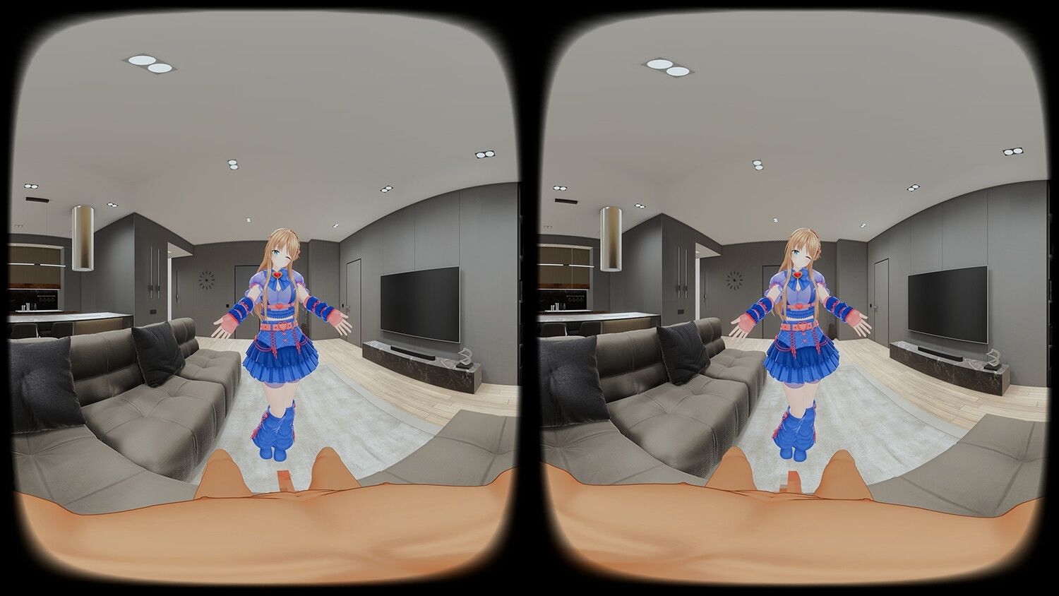 【4KVR 完全主観3Dエロアニメ】しこさぽ！〜清楚系アイドルVtuberの’本気’えっちで抜き放題〜【天翔院ひいな】【VRデバイス用】 サンプル3ページ目