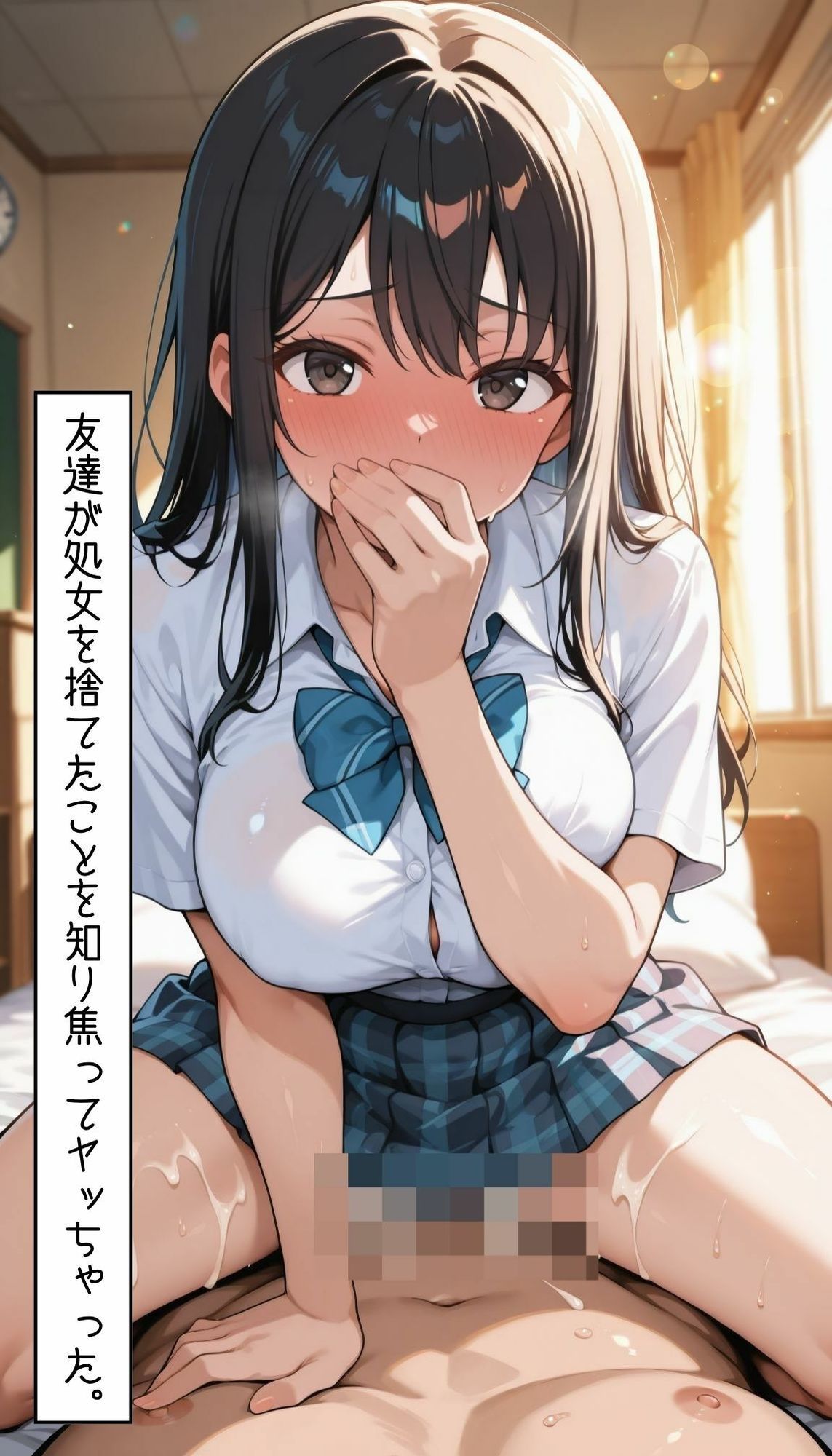 真面目清楚巨乳が快楽中毒でクラスの肉便器〜始めての生ハメ中出し〜 サンプル2ページ目