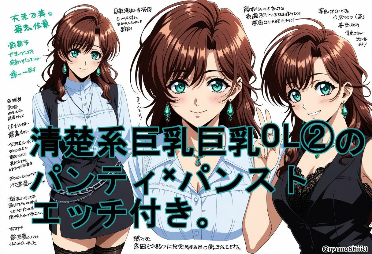 清楚系巨乳OL 2のパンティ×パンスト。エッチ付き。 サンプル2ページ目