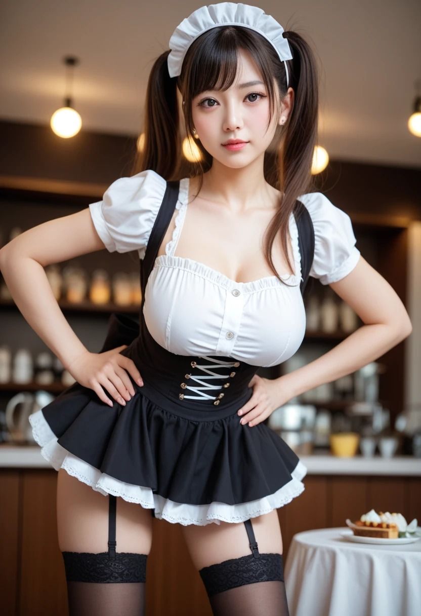 巨乳メイドの大胆ポーズ集 143枚完全収録 サンプル9ページ目