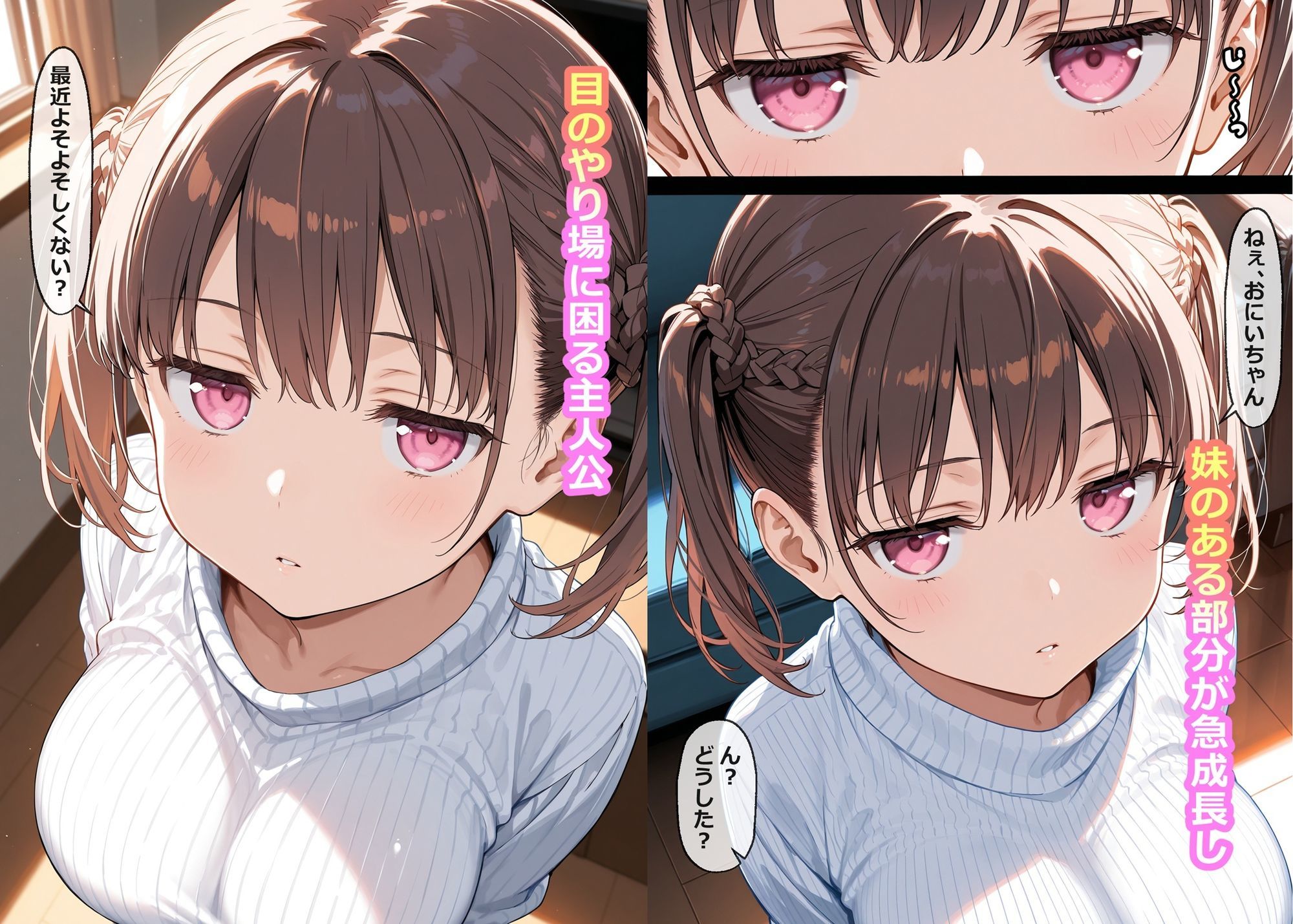 お兄ちゃん大好き妹のかまちょが止まらないので最後までしてあげた サンプル1ページ目