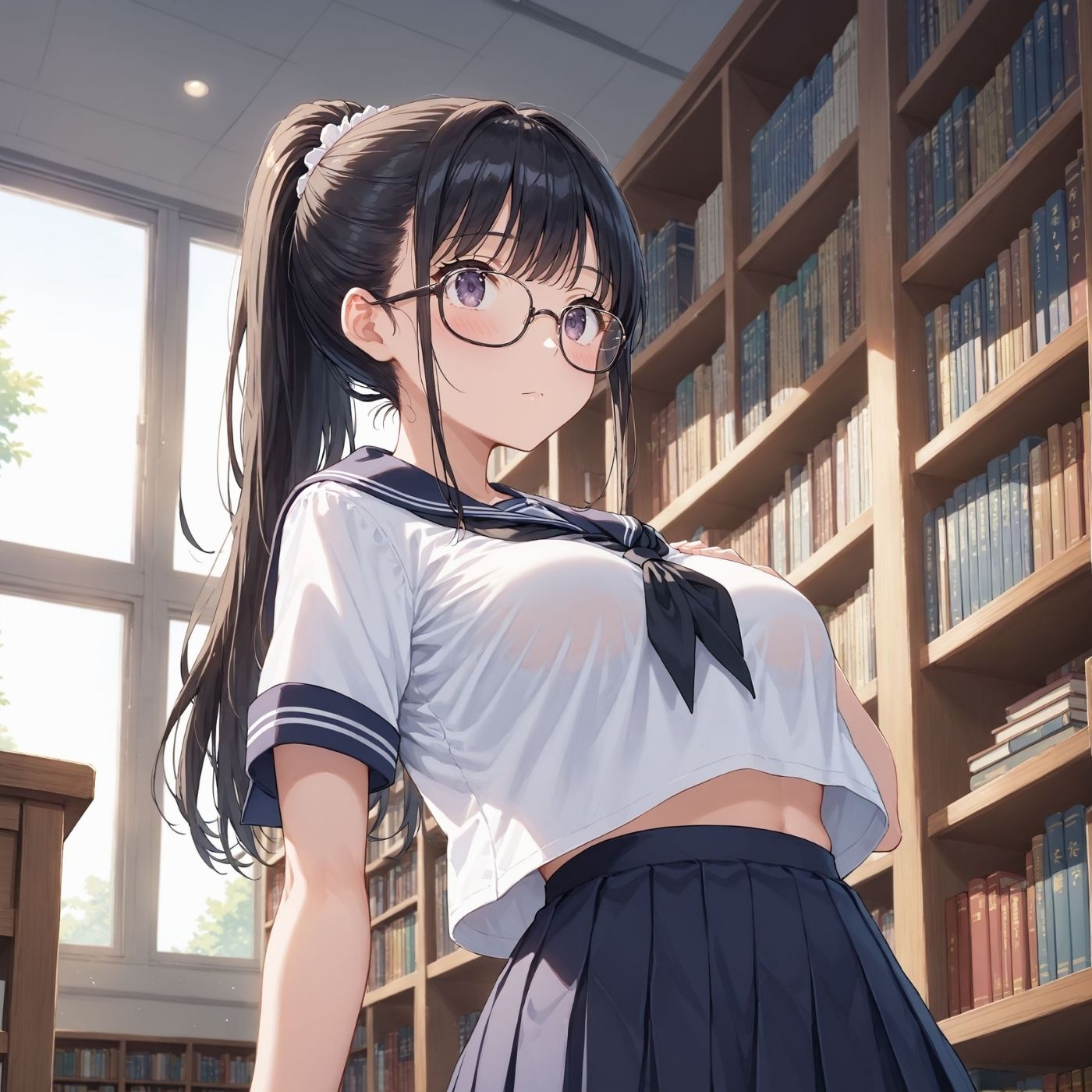 学園性活！図書委員と官能的な秘め事6【メガネ美少女の厳選CG333枚収録】 サンプル2ページ目