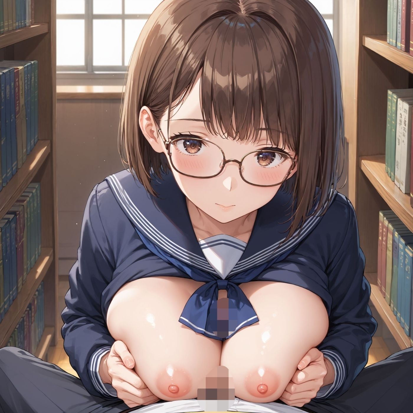 学園性活！図書委員と官能的な秘め事6【メガネ美少女の厳選CG333枚収録】 サンプル10ページ目