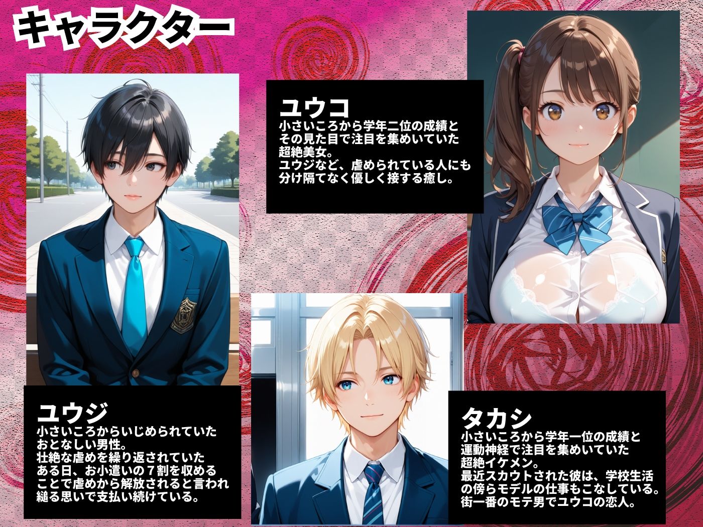 いじめっ子首謀者女子校生を焦らしてNTR開発＆わからせ中出し サンプル1ページ目