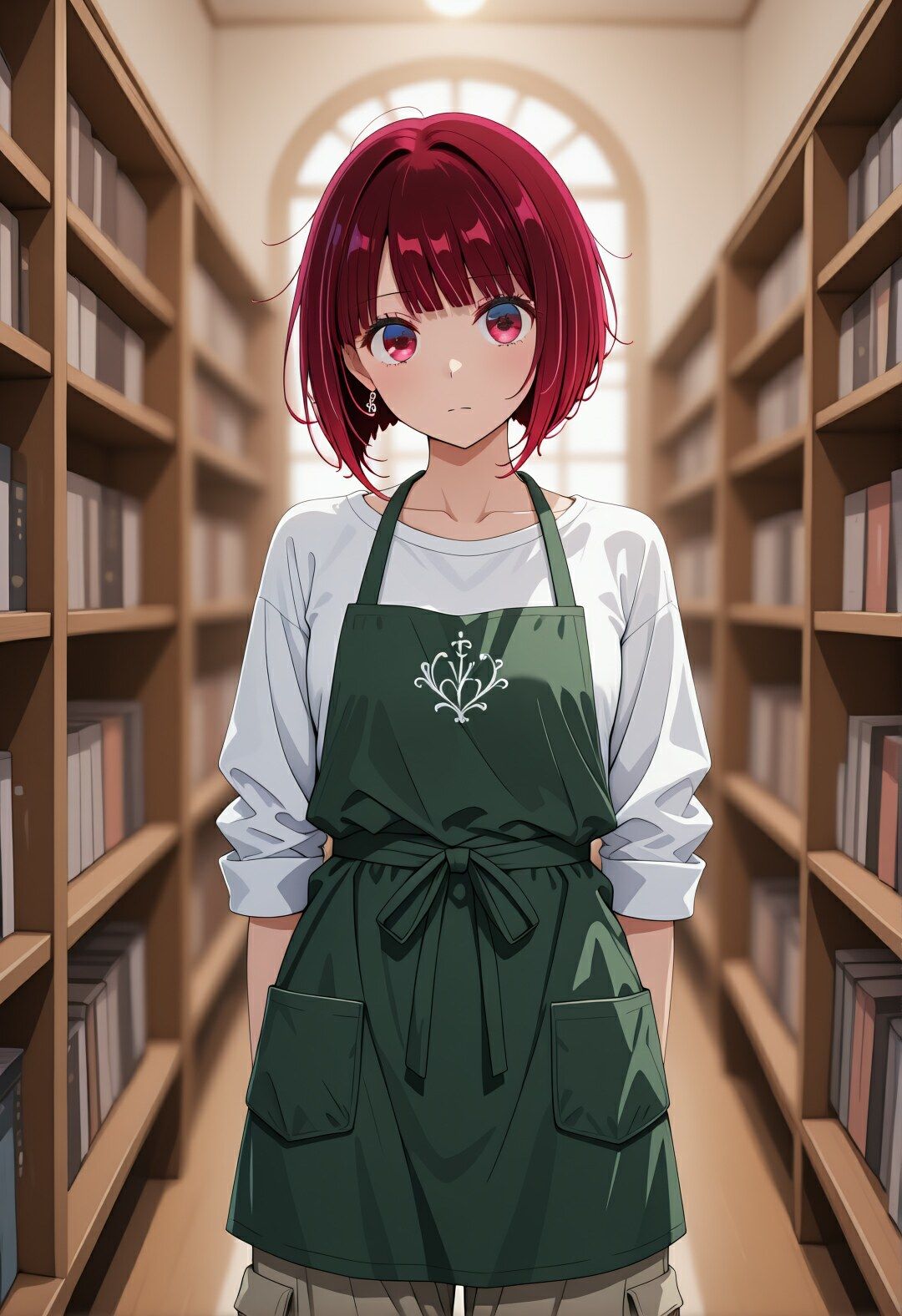 しーっ…全部見透かされてる（はーと） 有〇かなの図書館中出し孕ませ記録 サンプル1ページ目