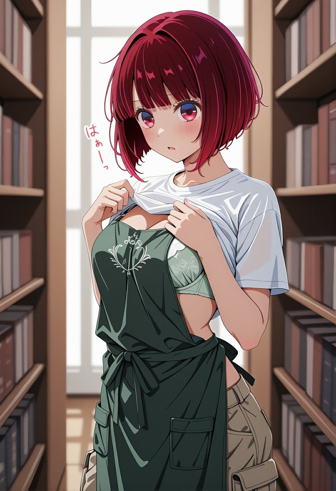 しーっ…全部見透かされてる（はーと） 有〇かなの図書館中出し孕ませ記録 サンプル4ページ目